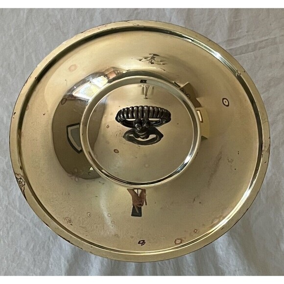 Serving Dish Vintage MCM Clear Glass Divided 5 Section Covered Lid Footed 10" - Picture 4 of 5